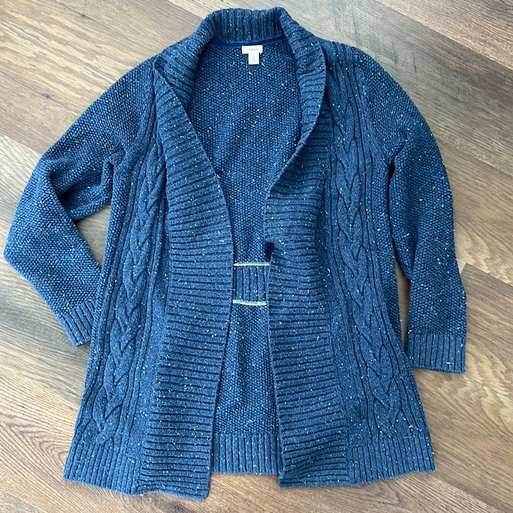 LL Bean Cardigan-Blue